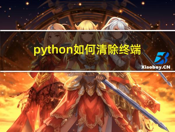 python如何清除终端的相关图片