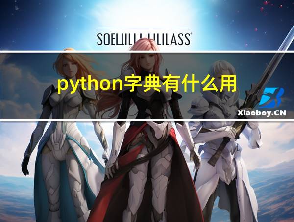 python字典有什么用的相关图片