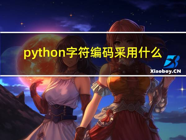 python字符编码采用什么的相关图片