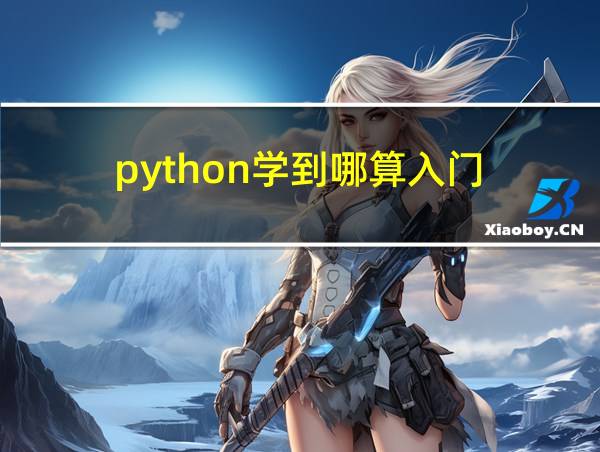 python学到哪算入门的相关图片