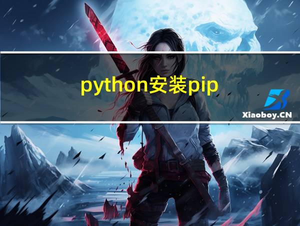 python安装pip的相关图片