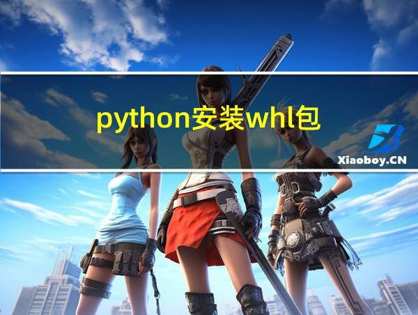 python安装whl包的相关图片