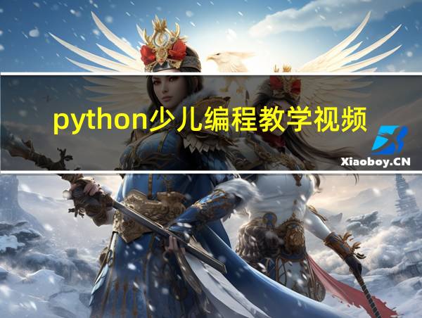 python少儿编程教学视频的相关图片