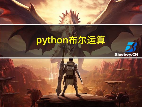 python布尔运算的相关图片