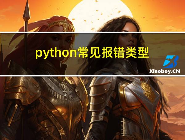 python常见报错类型的相关图片