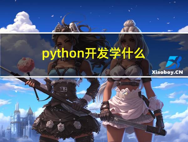 python开发学什么的相关图片