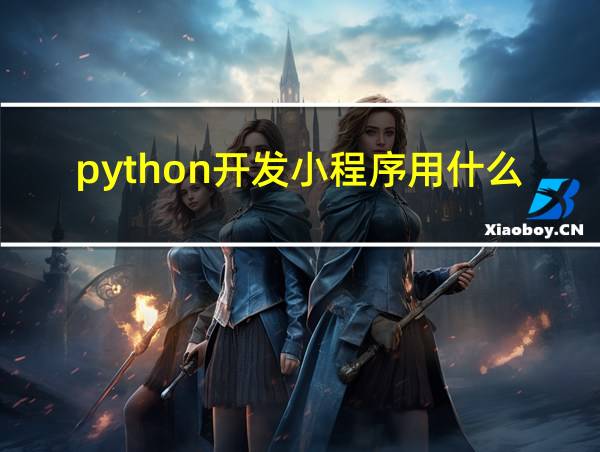 python开发小程序用什么框架比较好的相关图片