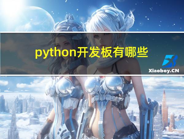 python开发板有哪些的相关图片