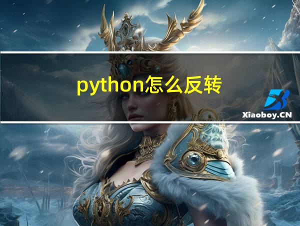 python怎么反转的相关图片