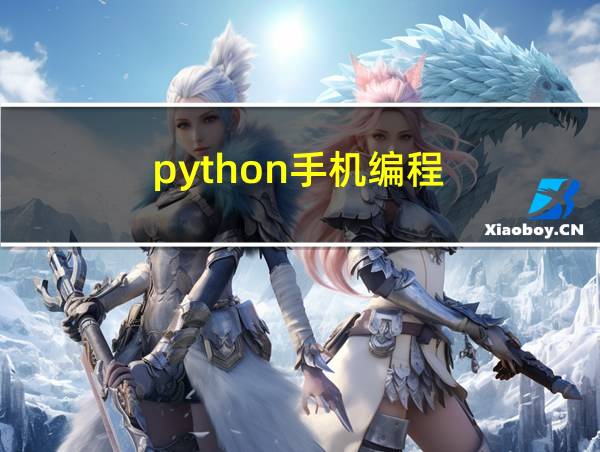 python手机编程的相关图片