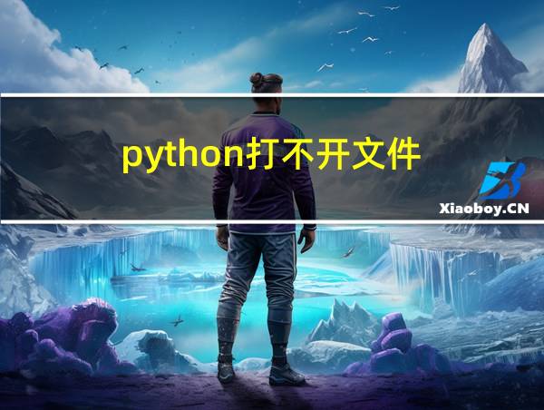 python打不开文件的相关图片