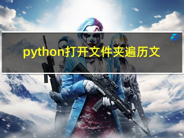 python打开文件夹遍历文件的相关图片