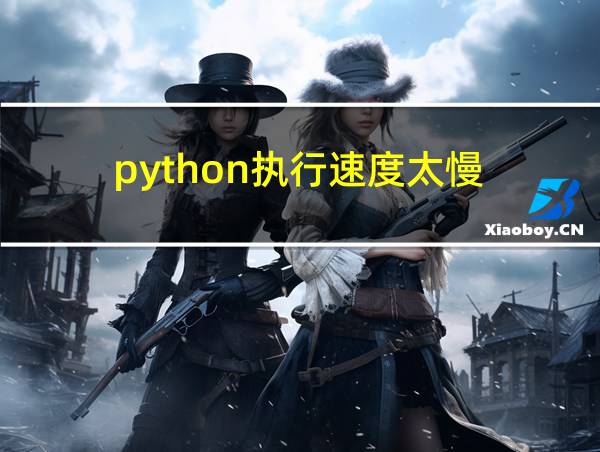 python执行速度太慢的相关图片