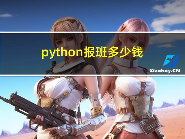 python报班多少钱的相关图片