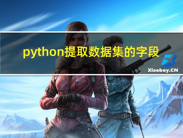 python提取数据集的字段名称的相关图片