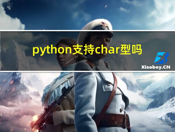 python支持char型吗的相关图片