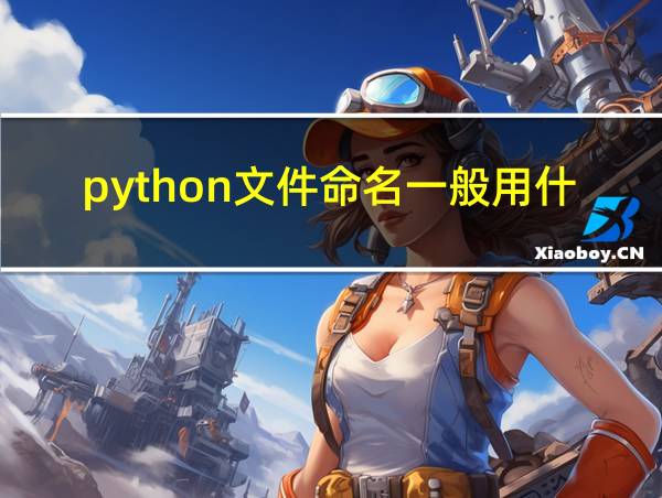 python文件命名一般用什么的相关图片