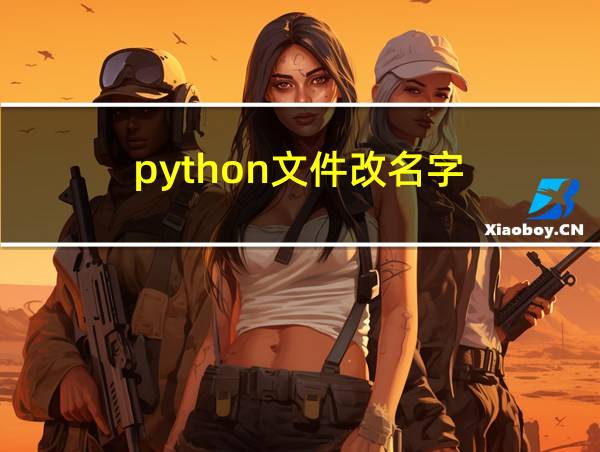 python文件改名字的相关图片