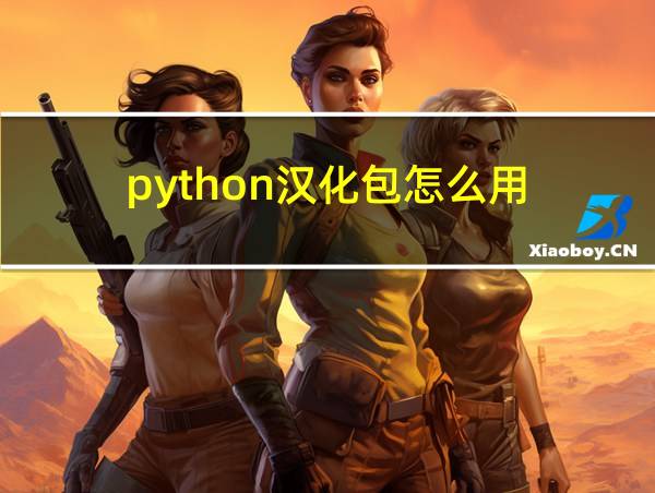 python汉化包怎么用的相关图片