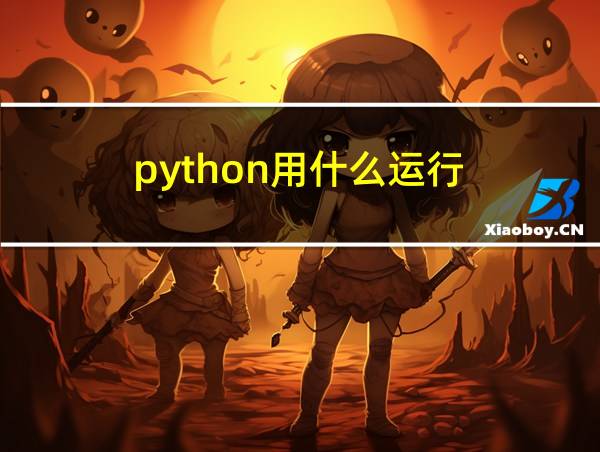 python用什么运行的相关图片