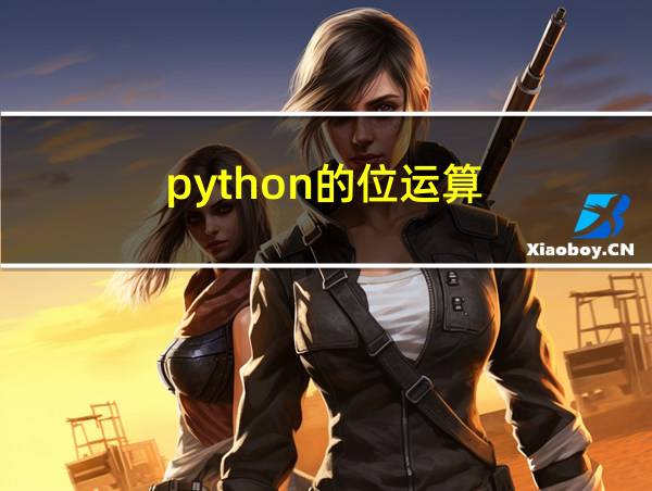 python的位运算的相关图片