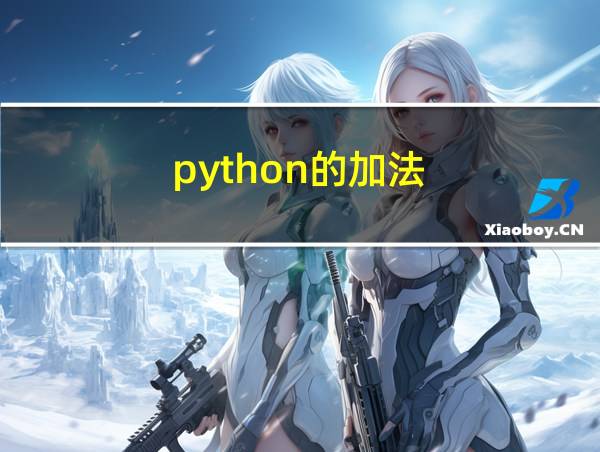 python的加法的相关图片