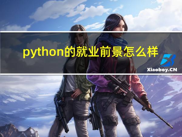 python的就业前景怎么样的相关图片