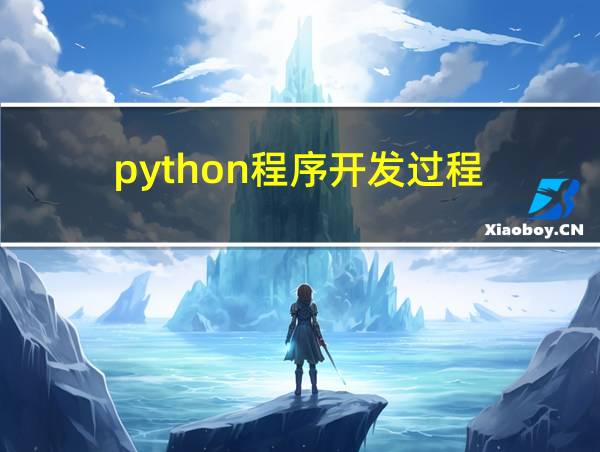 python程序开发过程的相关图片