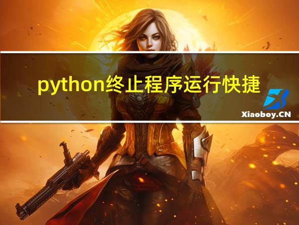 python终止程序运行快捷键的相关图片