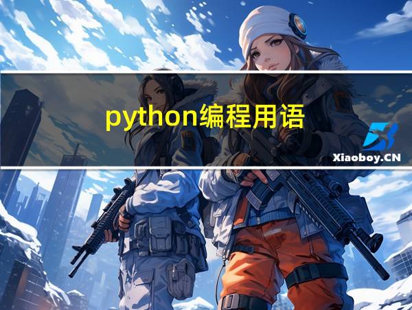 python编程用语的相关图片