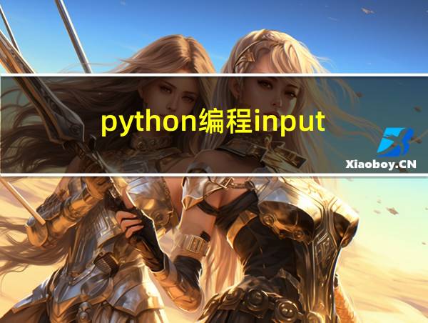 python编程input的相关图片