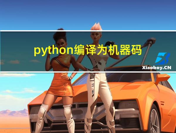 python编译为机器码的相关图片