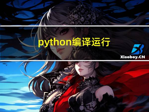 python编译运行的相关图片