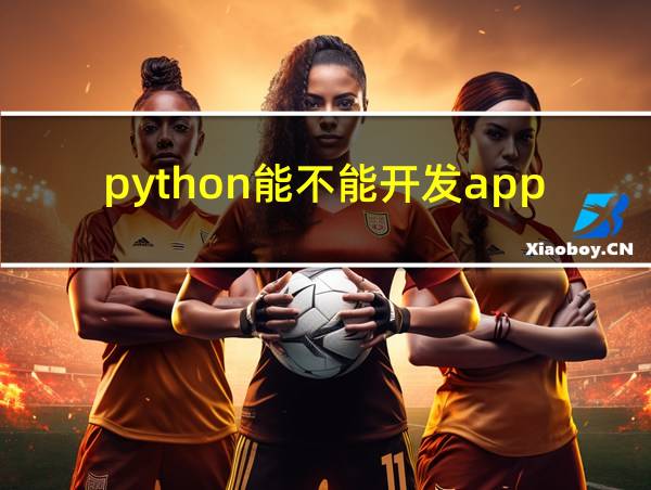 python能不能开发app的相关图片