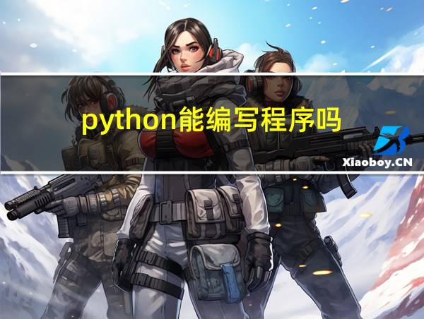 python能编写程序吗的相关图片