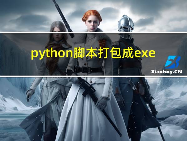 python脚本打包成exe的相关图片