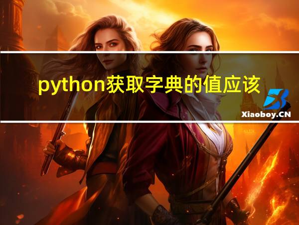 python获取字典的值应该用什么方法的相关图片