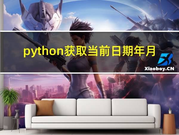 python获取当前日期年月日的相关图片