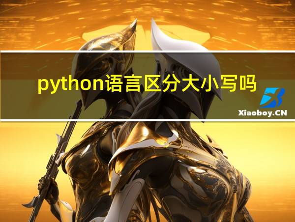 python语言区分大小写吗的相关图片