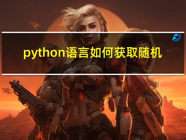 python语言如何获取随机整数的相关图片