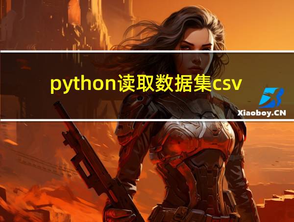 python读取数据集csv文件的相关图片