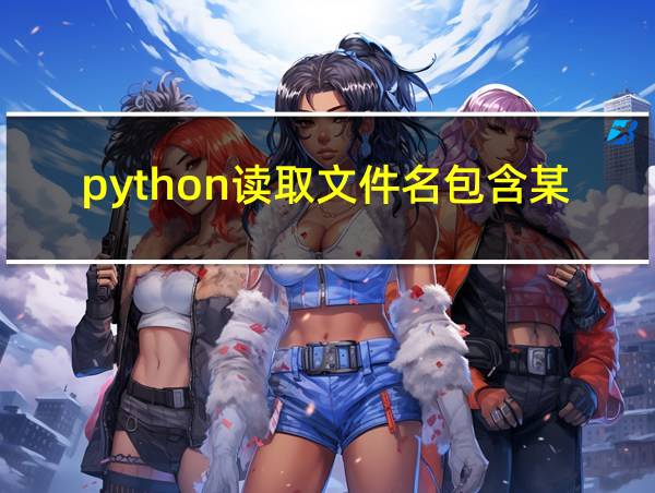 python读取文件名包含某字符最新文件的相关图片