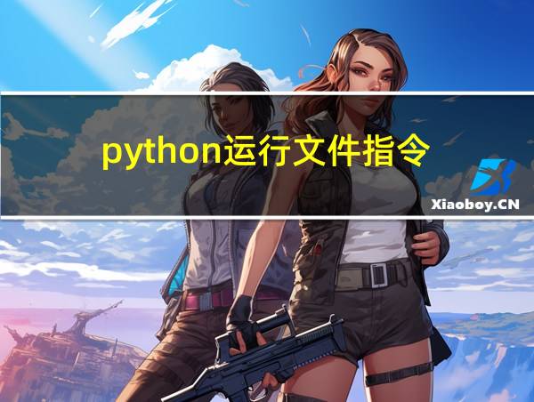 python运行文件指令的相关图片