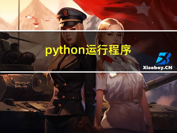 python运行程序的相关图片