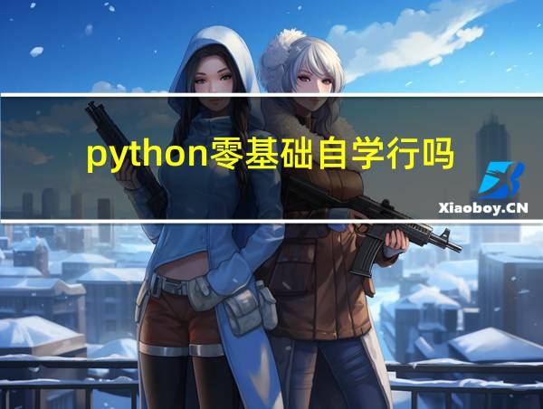 python零基础自学行吗的相关图片