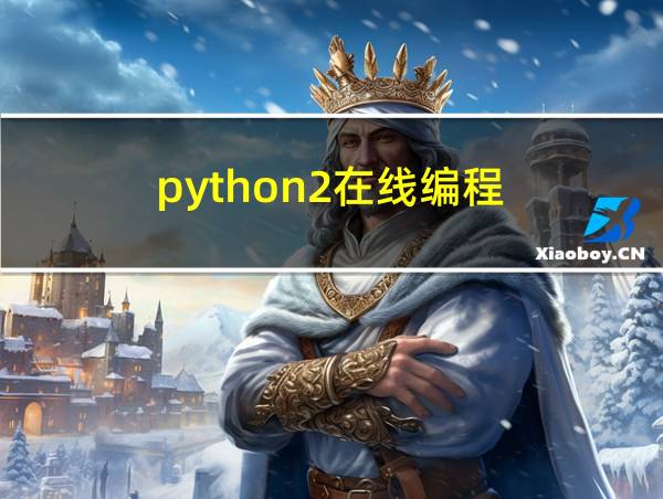 python2在线编程的相关图片