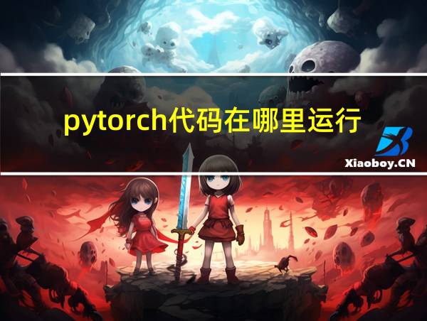 pytorch代码在哪里运行的相关图片