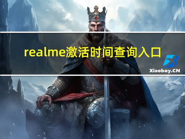 realme激活时间查询入口的相关图片