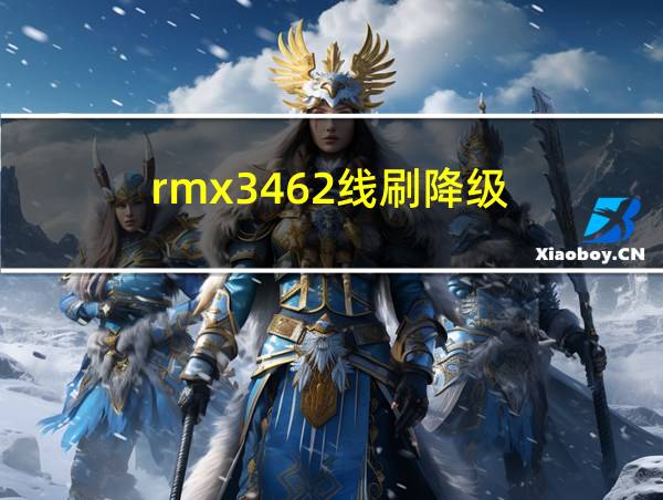 rmx3462线刷降级的相关图片