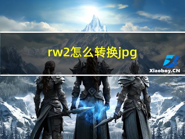 rw2怎么转换jpg的相关图片